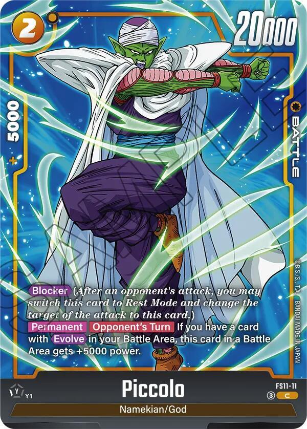 Piccolo FS11-11 card from Starter Deck EX: The Phase of Evolution