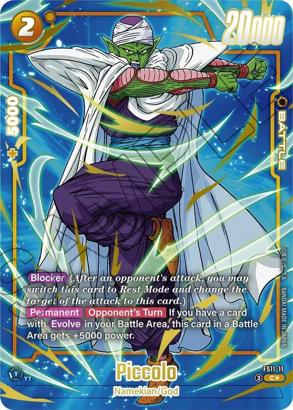 Piccolo (Gold) FS11-11 card from Starter Deck EX: The Phase of Evolution