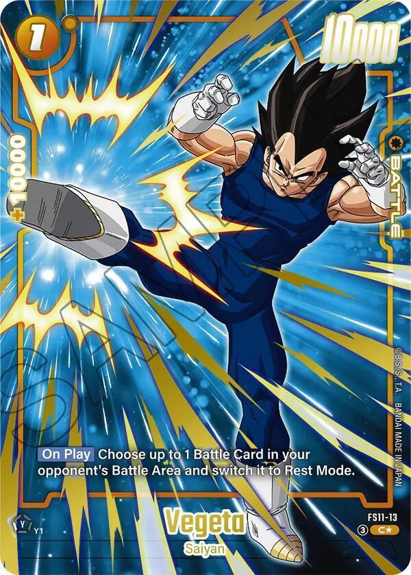 Vegeta (Gold) FS11-13 card from Starter Deck EX: The Phase of Evolution