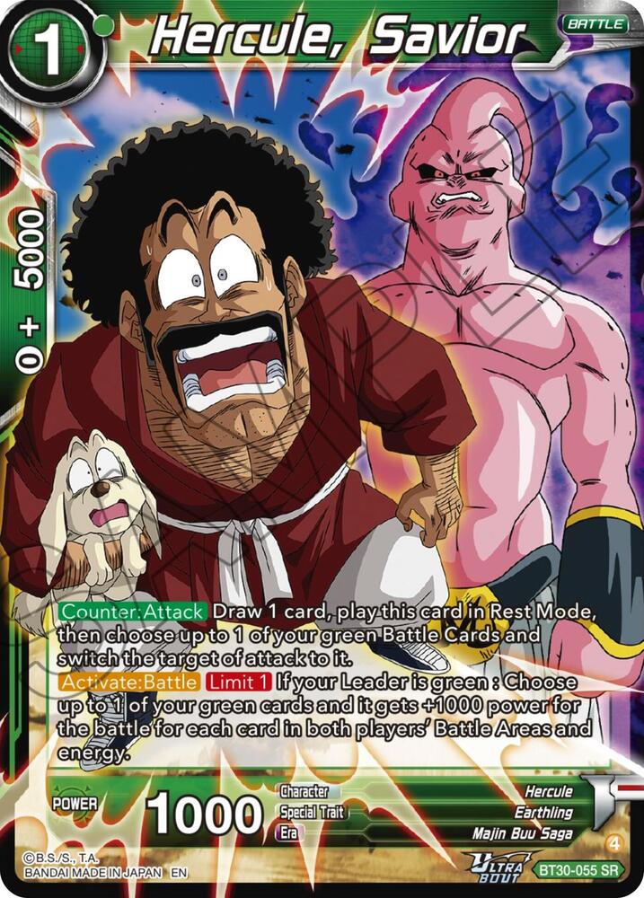 Hercule, Savior BT30-055 card from Three Glorious Fighters