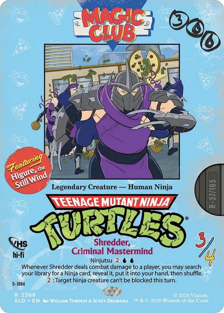 Shredder, Criminal Mastermind - Higure, the Still Wind 2368 card from Secret Lair Drop Series