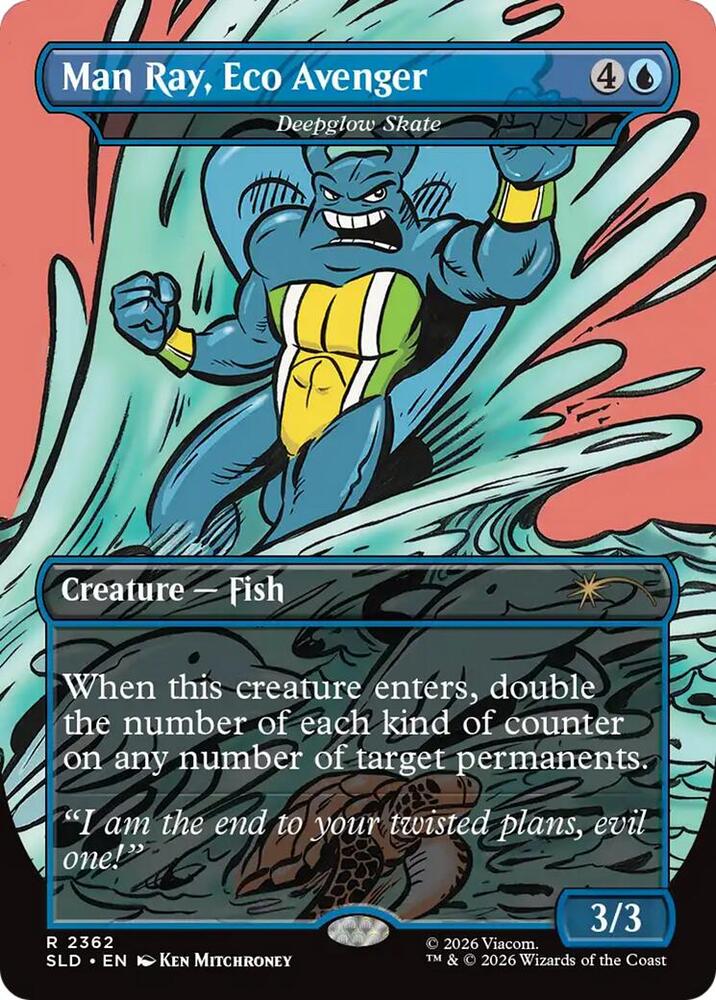 Man Ray, Eco Avenger - Deepglow Skate 2362 card from Secret Lair Drop Series