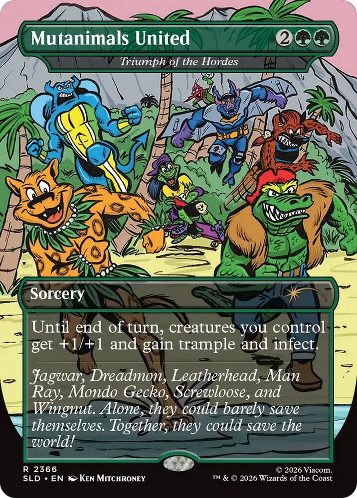 Mutanimals United - Triumph of the Hordes 2366 card from Secret Lair Drop Series