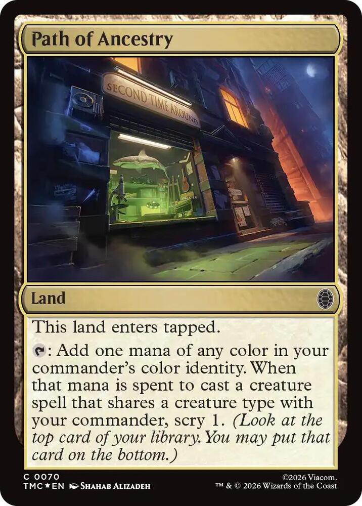 Path of Ancestry (Surge Foil) 70 card from Commander: Teenage Mutant Ninja Turtles