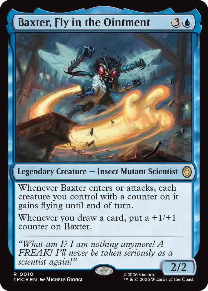 Baxter, Fly in the Ointment (Surge Foil) 10 card from Commander: Teenage Mutant Ninja Turtles