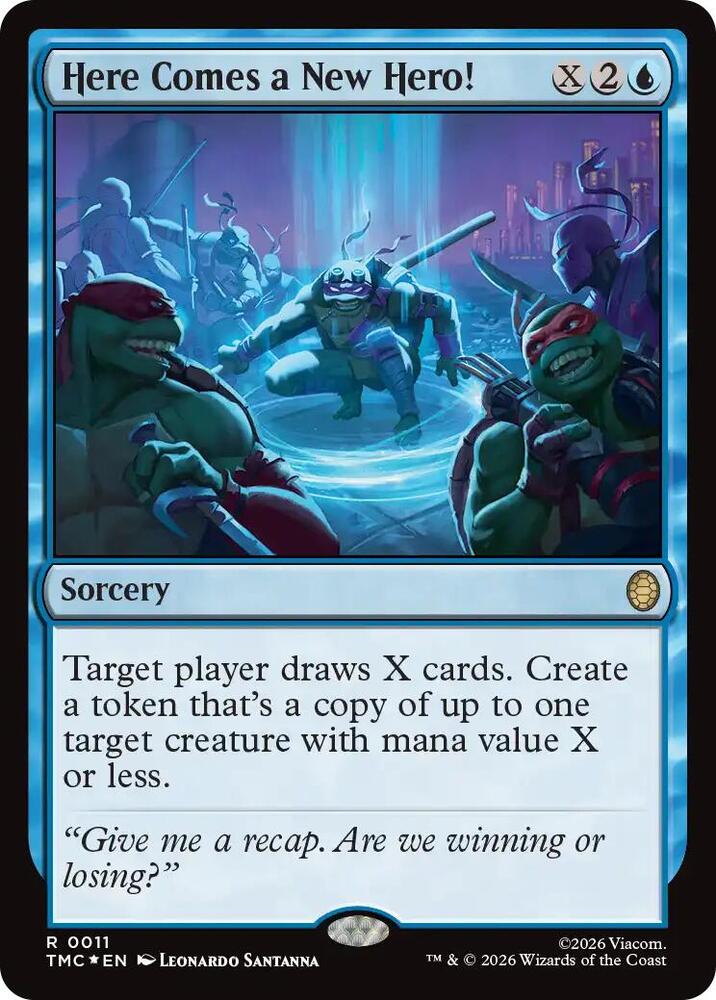 Here Comes a New Hero! (Surge Foil) 11 card from Commander: Teenage Mutant Ninja Turtles
