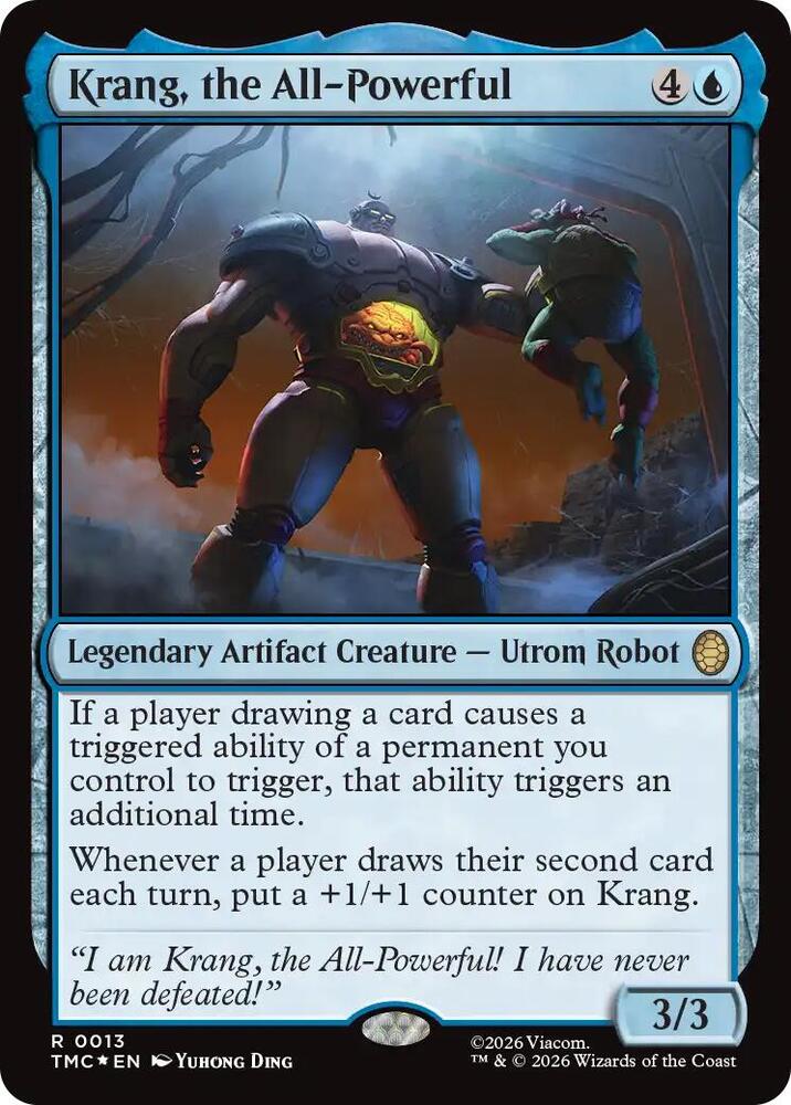 Krang, the All-Powerful (Surge Foil) 13 card from Commander: Teenage Mutant Ninja Turtles