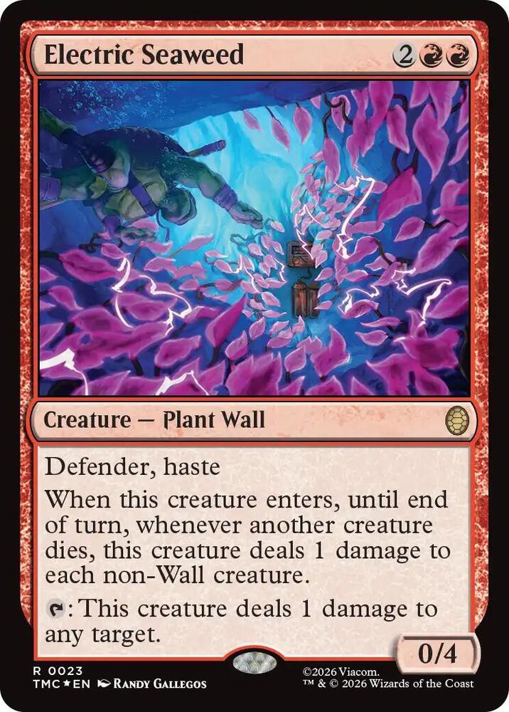 Electric Seaweed (Surge Foil) 23 card from Commander: Teenage Mutant Ninja Turtles