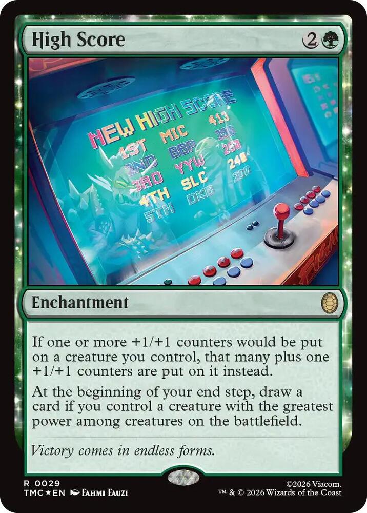 High Score (Surge Foil) 29 card from Commander: Teenage Mutant Ninja Turtles