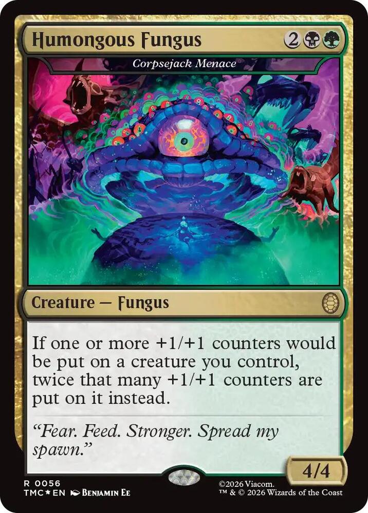 Humongous Fungus - Corpsejack Menace (Surge Foil) 56 card from Commander: Teenage Mutant Ninja Turtles