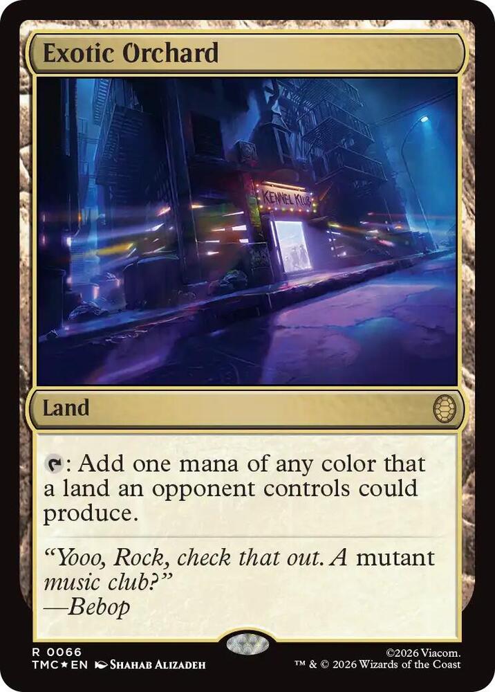 Exotic Orchard (Surge Foil) 66 card from Commander: Teenage Mutant Ninja Turtles