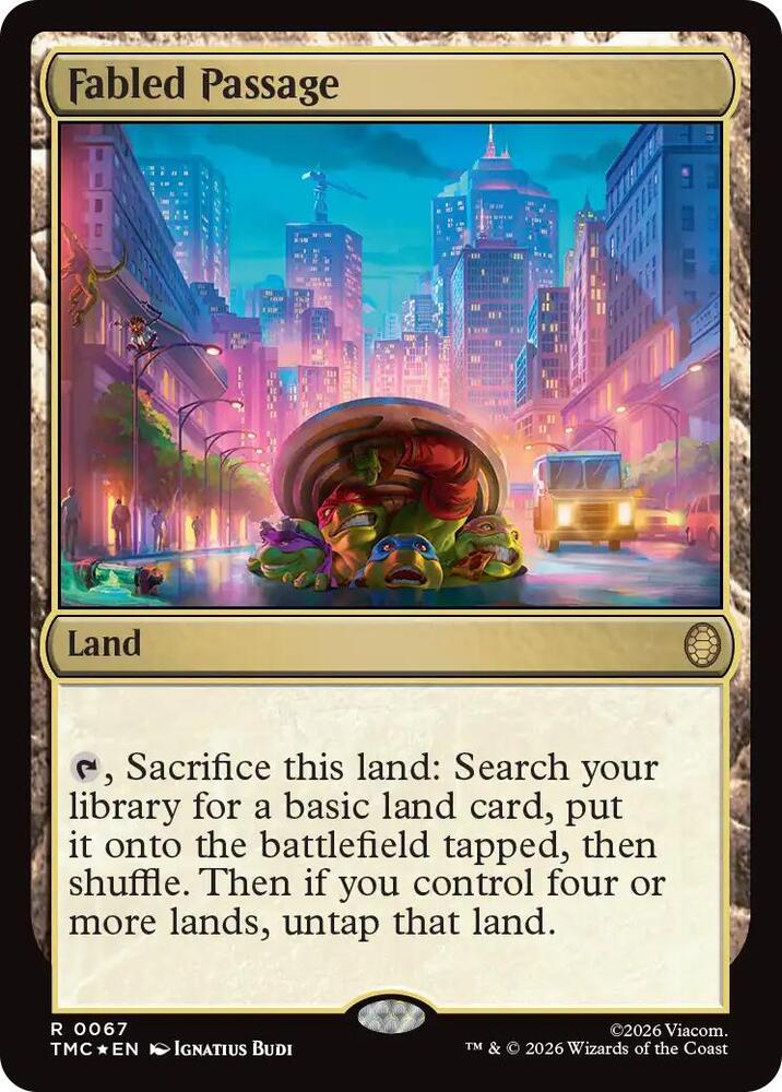 Fabled Passage (Surge Foil) 67 card from Commander: Teenage Mutant Ninja Turtles