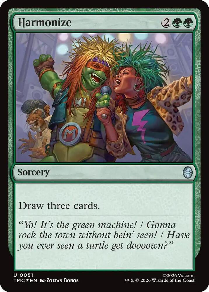 Harmonize (Surge Foil) 51 card from Commander: Teenage Mutant Ninja Turtles