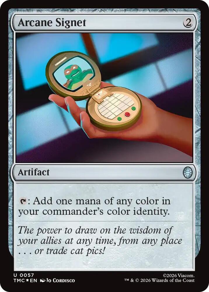 Arcane Signet (Surge Foil) 57 card from Commander: Teenage Mutant Ninja Turtles