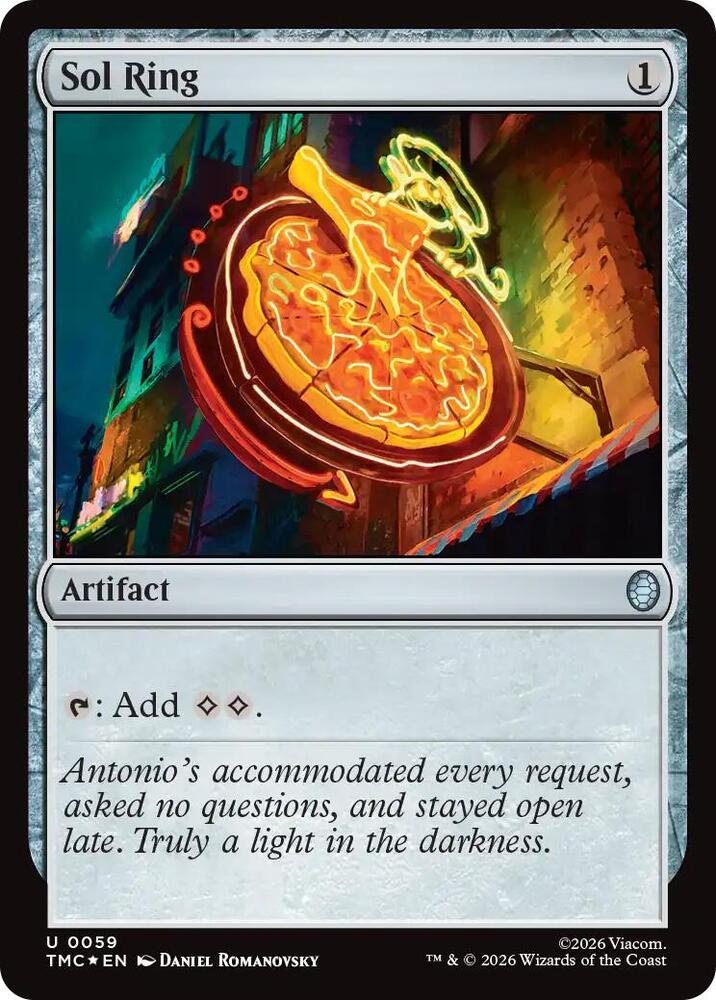 Sol Ring (Surge Foil) 59 card from Commander: Teenage Mutant Ninja Turtles