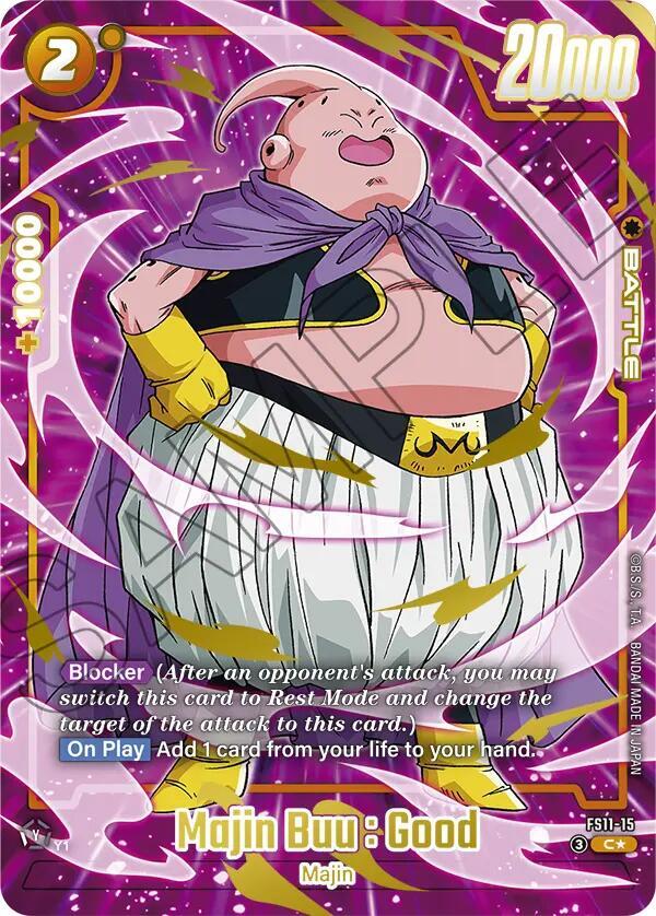 Majin Buu : Good (Gold) FS11-15 card from Starter Deck EX: The Phase of Evolution