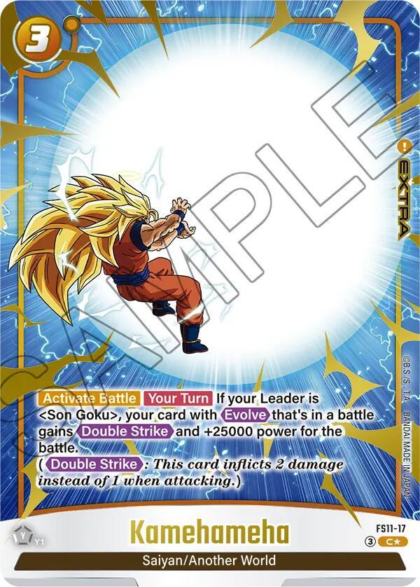 Kamehameha (Gold) FS11-17 card from Starter Deck EX: The Phase of Evolution