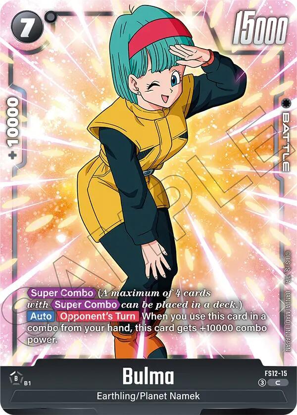 Bulma FS12-15 card from Starter Deck EX: The Beat of Ki