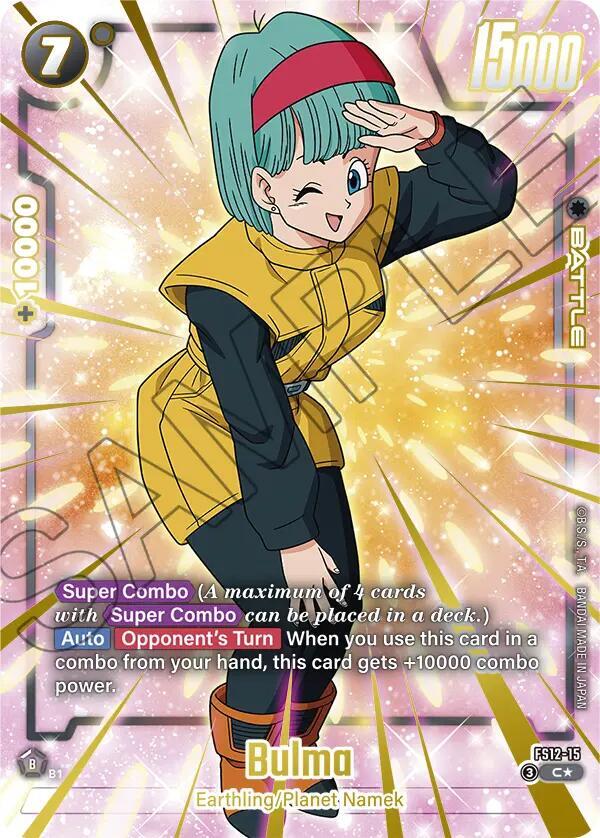 Bulma (Gold) FS12-15 card from Starter Deck EX: The Beat of Ki