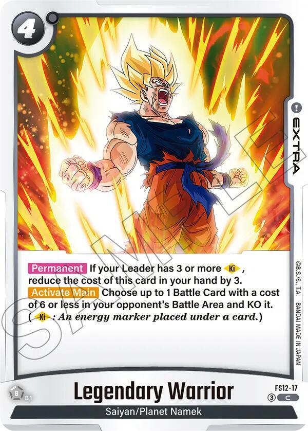 Legendary Warrior FS12-17 card from Starter Deck EX: The Beat of Ki