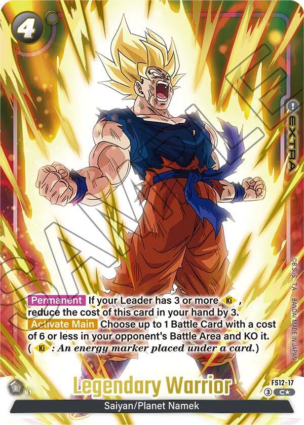 Legendary Warrior (Gold) FS12-17 card from Starter Deck EX: The Beat of Ki