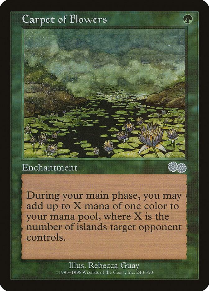Carpet of Flowers 240 card from Urza's Saga