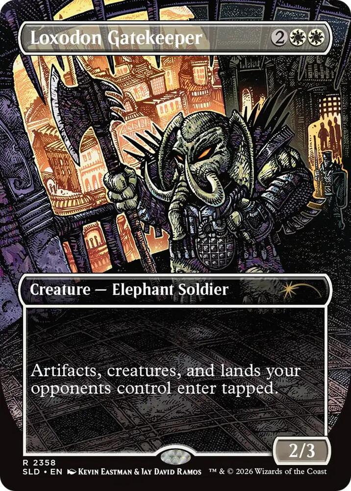 Loxodon Gatekeeper 2358 card from Secret Lair Drop Series
