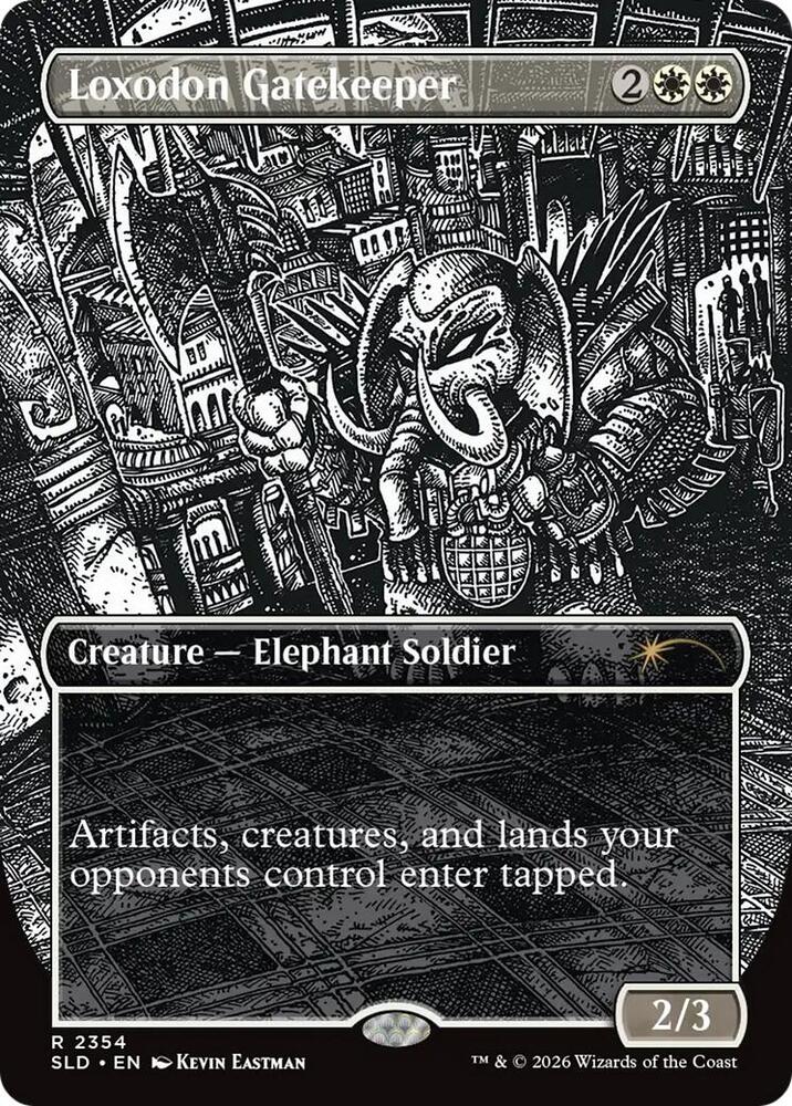 Loxodon Gatekeeper 2354 card from Secret Lair Drop Series