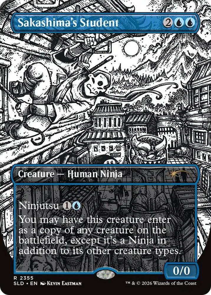 Sakashima's Student 2355 card from Secret Lair Drop Series