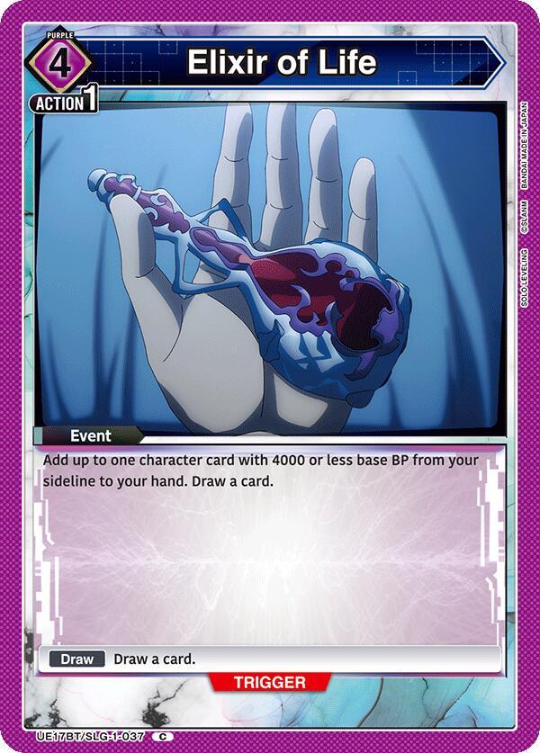 Elixir of Life UE17BT/SLG-1-037 card from UE17BT: SOLO LEVELING