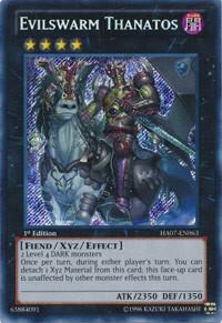 Evilswarm Thanatos HA07-EN063 card from Hidden Arsenal 7: Knight of Stars