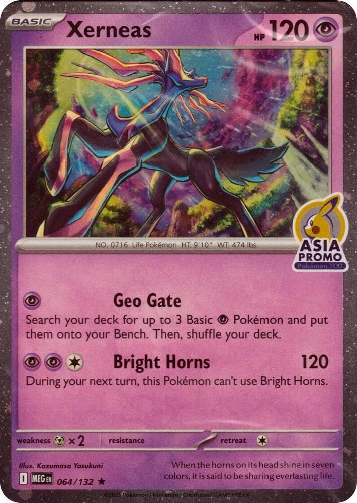 Xerneas (Asia Promo) 064/132 card from Miscellaneous Cards & Products