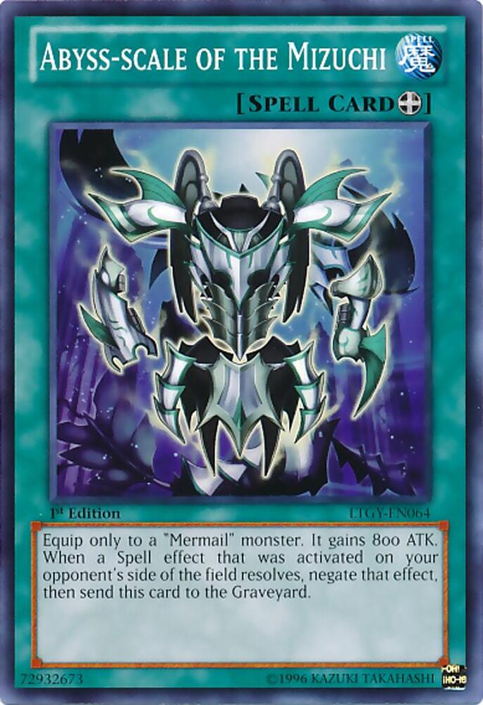 Abyss-scale of the Mizuchi LTGY-EN064 card from Lord of the Tachyon Galaxy