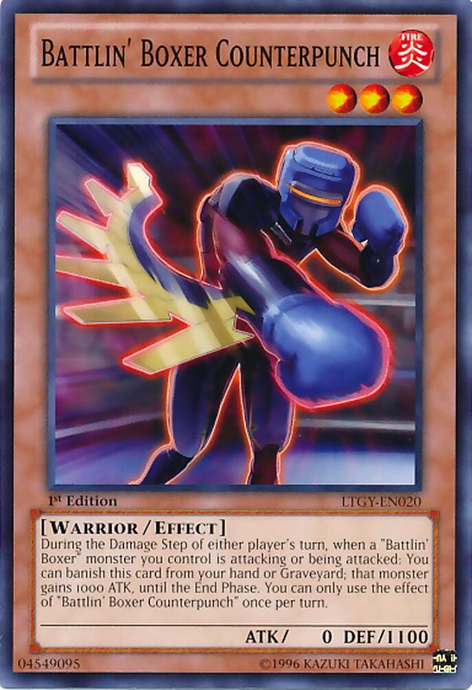 Battlin' Boxer Counterpunch LTGY-EN020 card from Lord of the Tachyon Galaxy