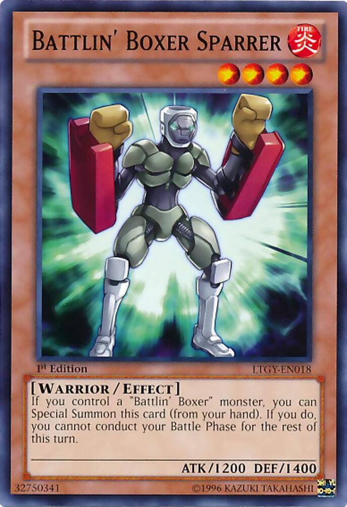 Battlin' Boxer Sparrer LTGY-EN018 card from Lord of the Tachyon Galaxy