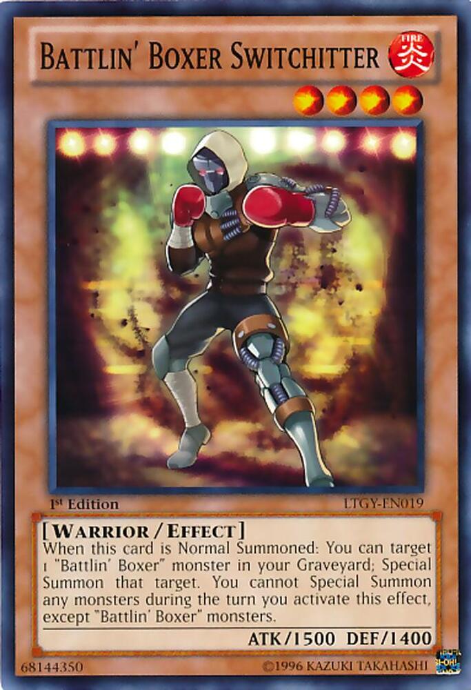Battlin' Boxer Switchitter LTGY-EN019 card from Lord of the Tachyon Galaxy