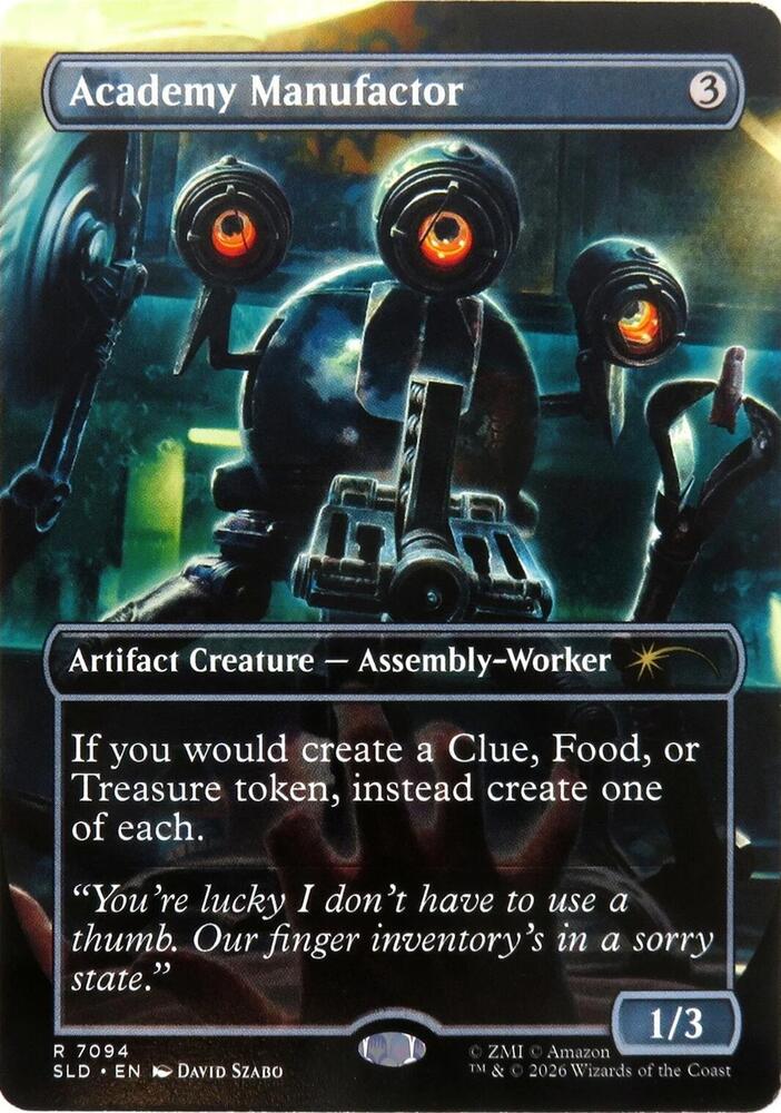 Academy Manufactor 7094 card from Secret Lair Drop Series