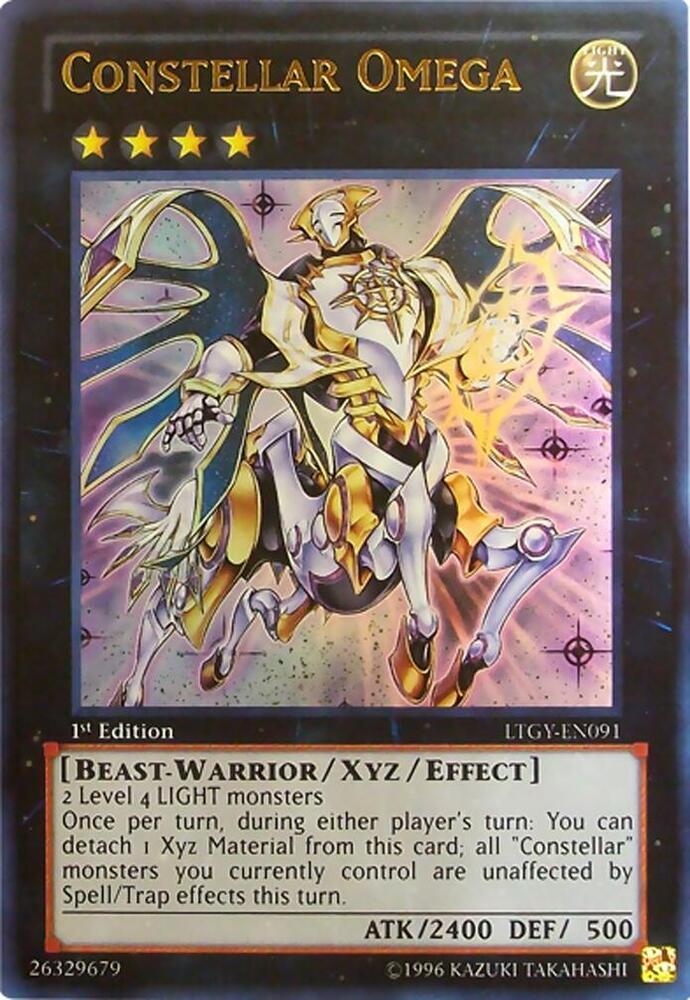 Constellar Omega LTGY-EN091 card from Lord of the Tachyon Galaxy