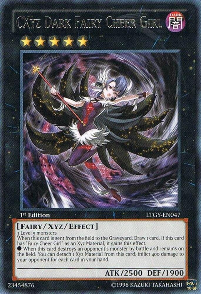 CXyz Dark Fairy Cheer Girl LTGY-EN047 card from Lord of the Tachyon Galaxy