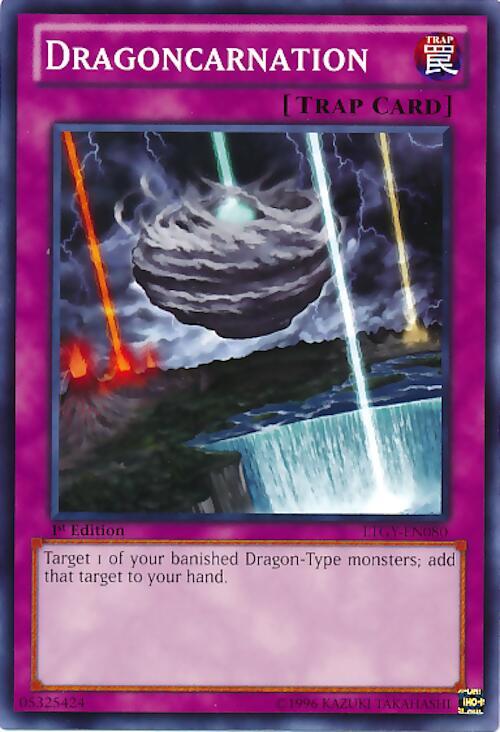 Dragoncarnation LTGY-EN080 card from Lord of the Tachyon Galaxy