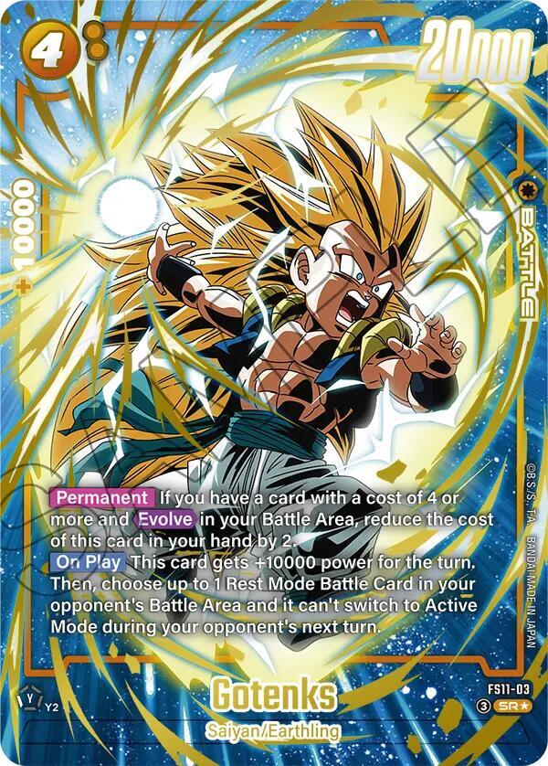 Gotenks (Gold) FS11-03 card from Starter Deck EX: The Phase of Evolution