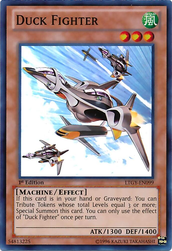 Duck Fighter LTGY-EN099 card from Lord of the Tachyon Galaxy