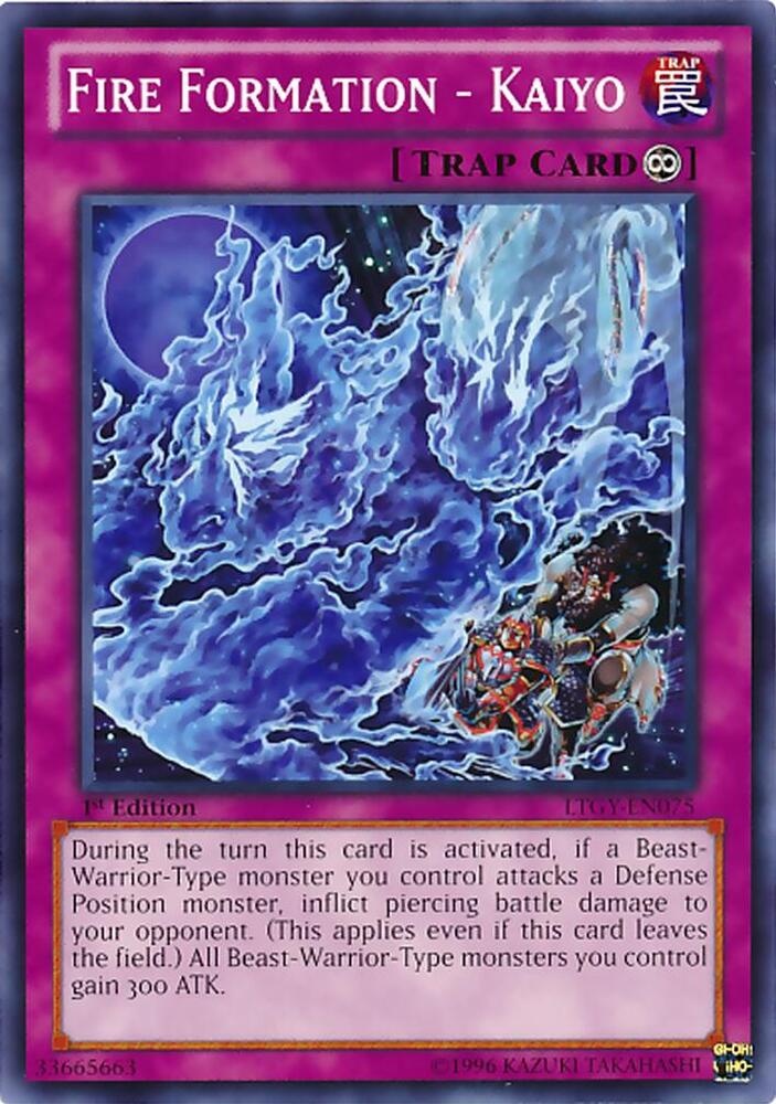 Fire Formation - Kaiyo LTGY-EN075 card from Lord of the Tachyon Galaxy