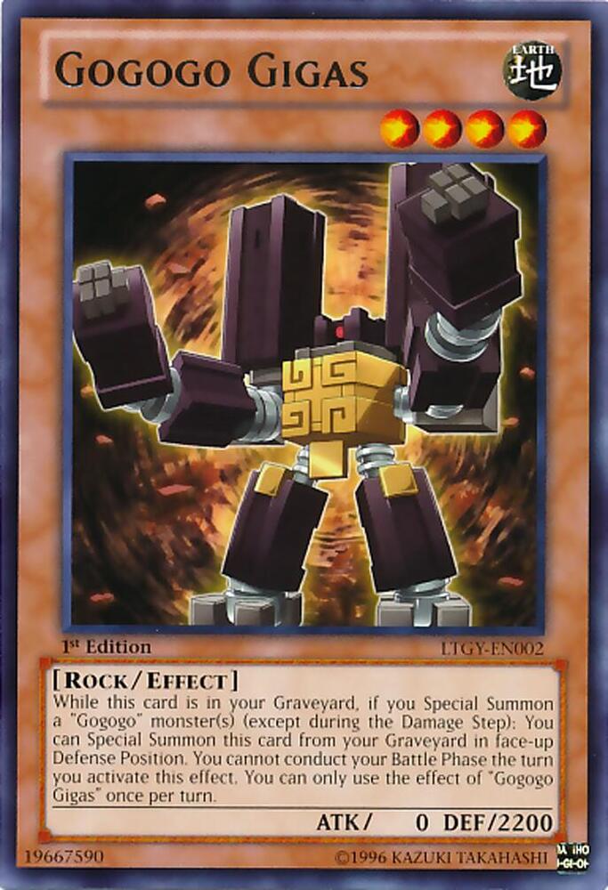 Gogogo Gigas LTGY-EN002 card from Lord of the Tachyon Galaxy
