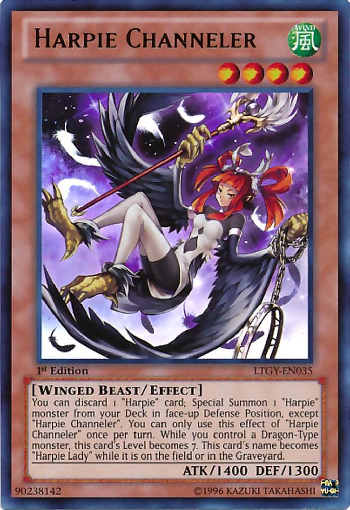 Harpie Channeler LTGY-EN035 card from Lord of the Tachyon Galaxy