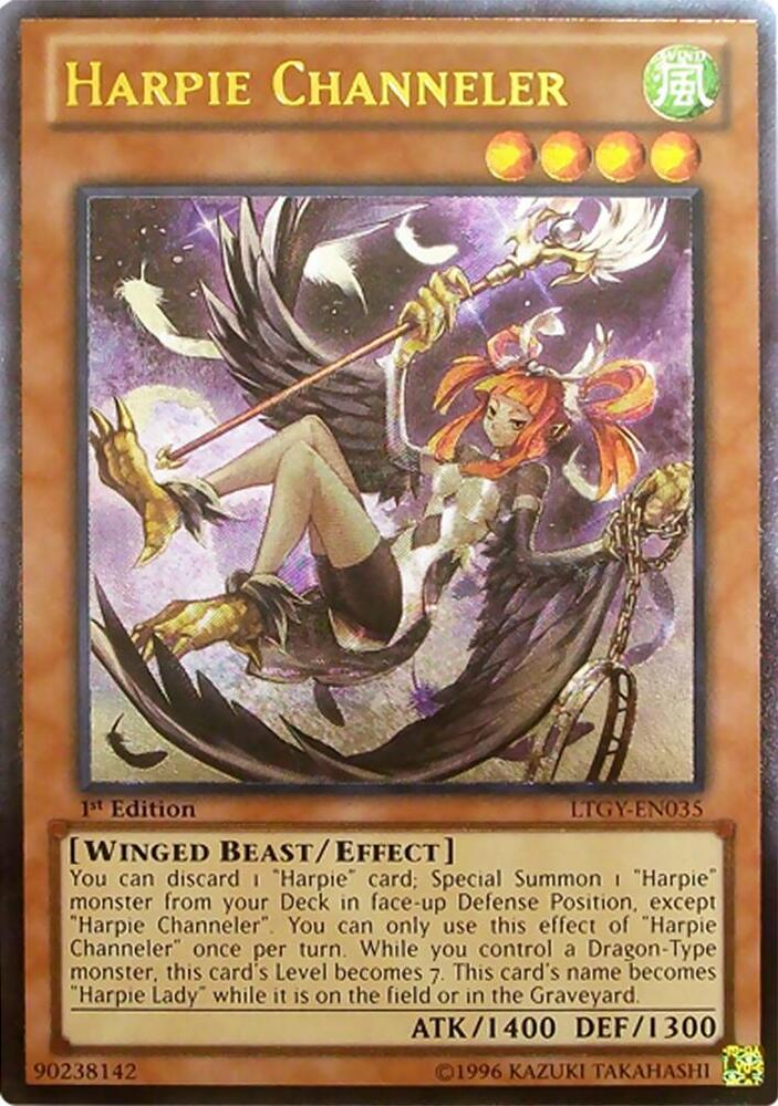 Harpie Channeler (UTR) LTGY-EN035 card from Lord of the Tachyon Galaxy