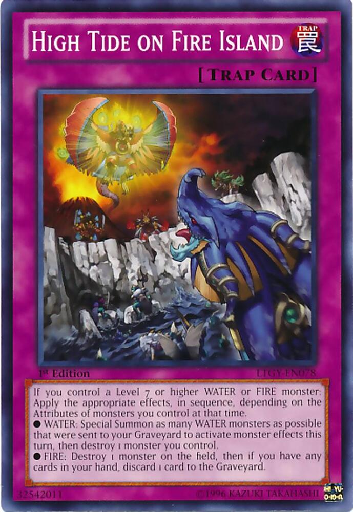 High Tide on Fire Island LTGY-EN078 card from Lord of the Tachyon Galaxy