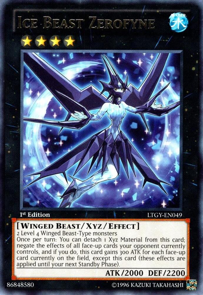 Ice Beast Zerofyne LTGY-EN049 card from Lord of the Tachyon Galaxy