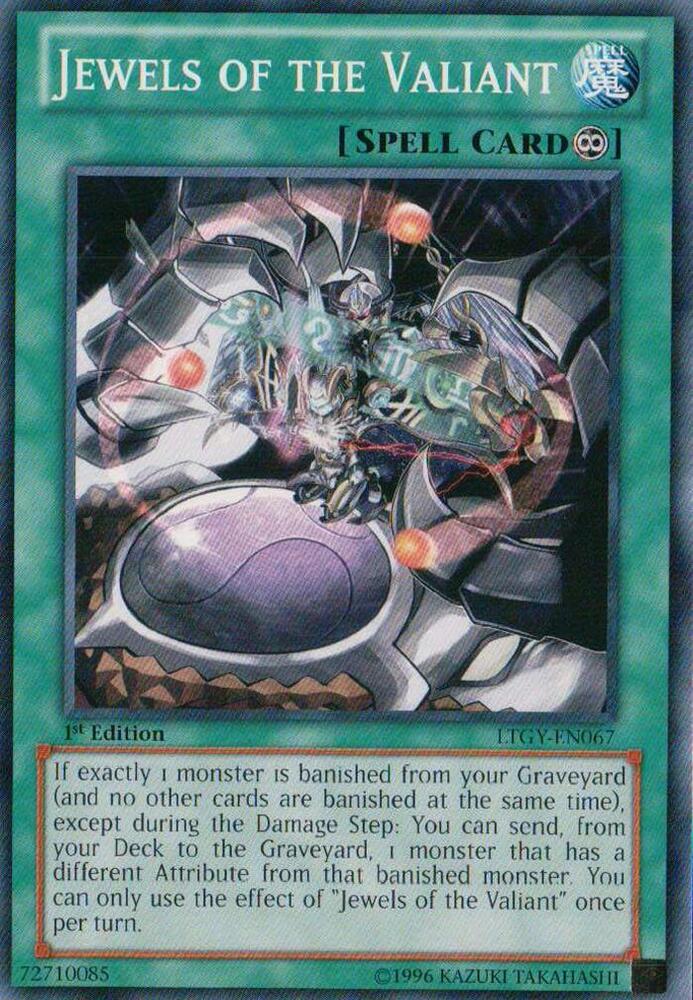 Jewels of the Valiant LTGY-EN067 card from Lord of the Tachyon Galaxy