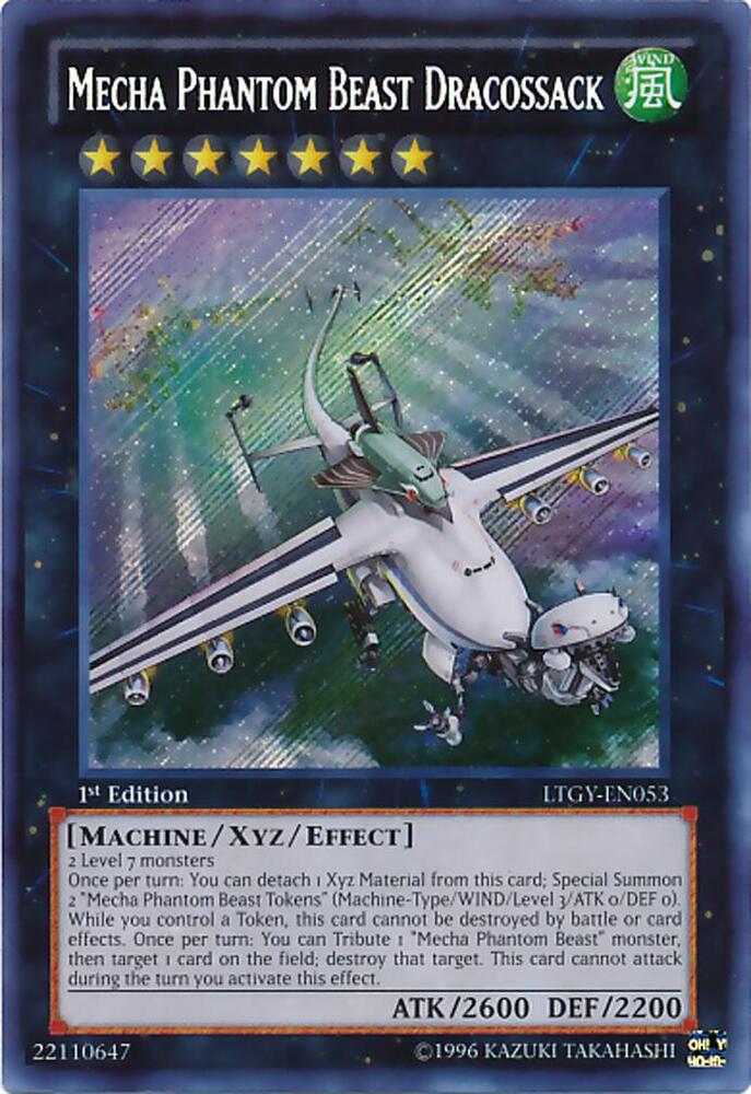 Mecha Phantom Beast Dracossack LTGY-EN053 card from Lord of the Tachyon Galaxy